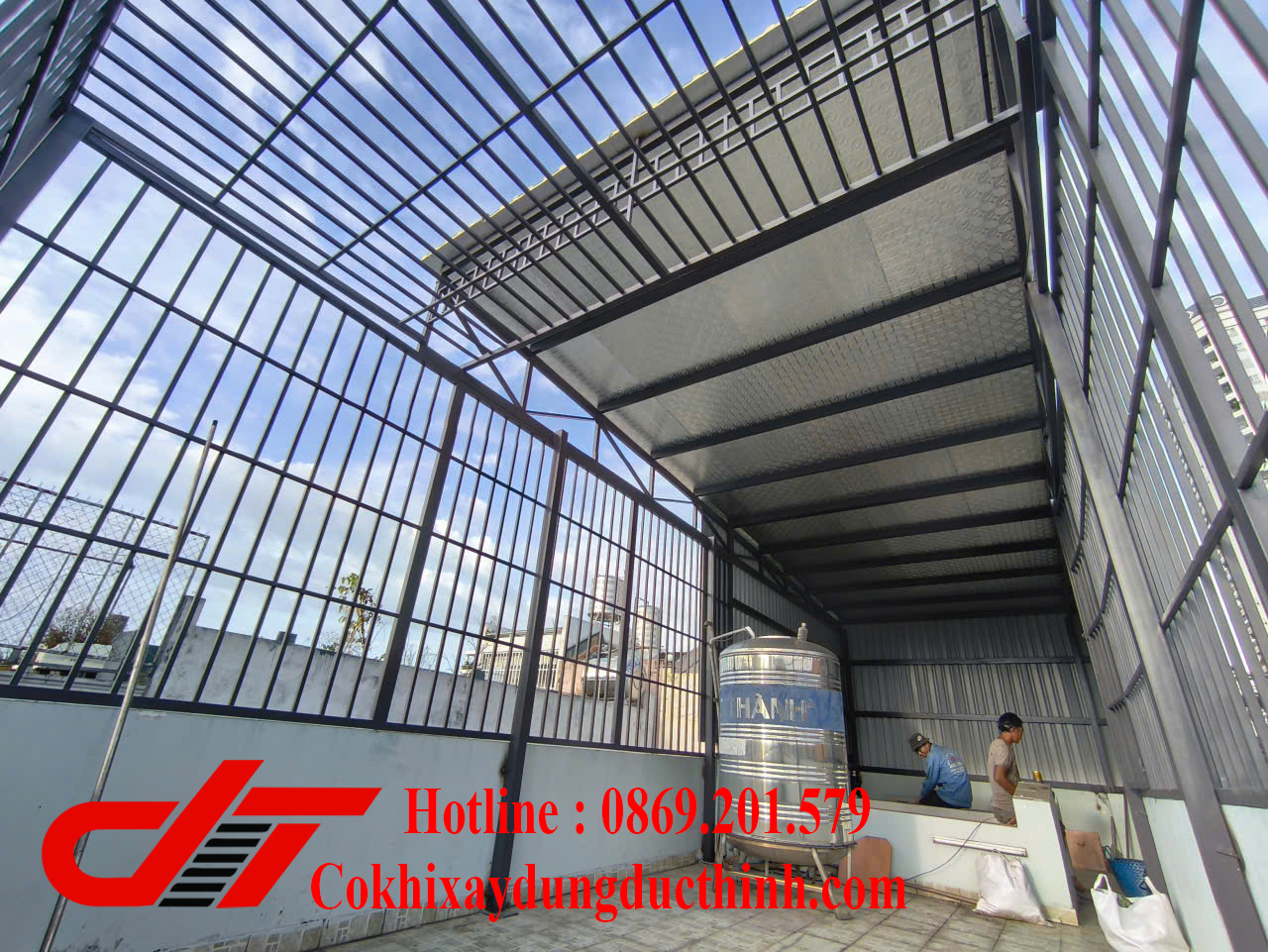 Mái Tôn Cách Nhiệt Sân Thượng